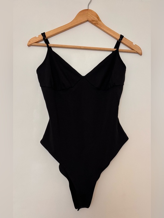 Reformation Other - Reformation Luna Knit Bodysuit Black One-Piece Swimsuit Medium